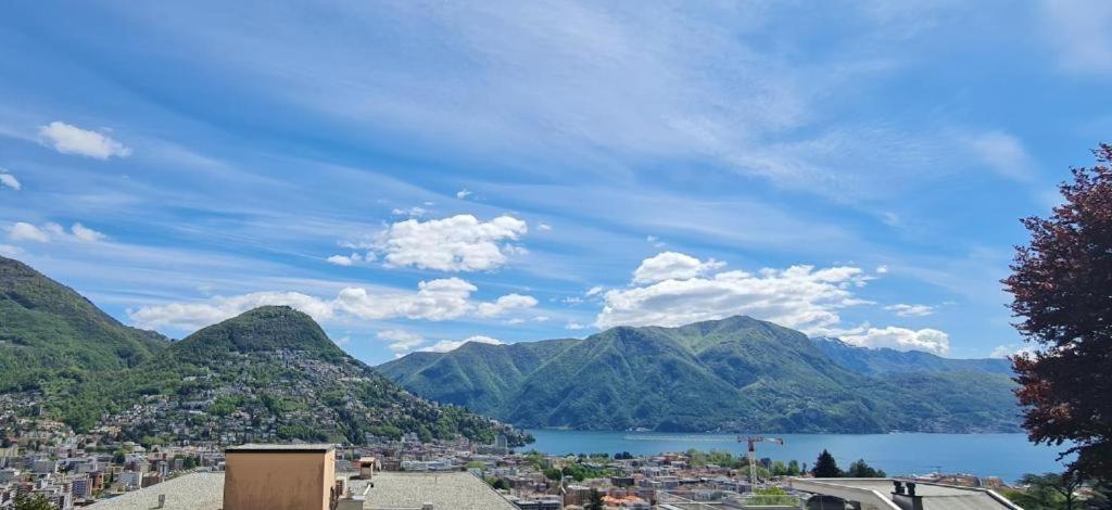 Lugano Lakeview Apartment With Self Check-In & Private Parking On Request Exterior photo