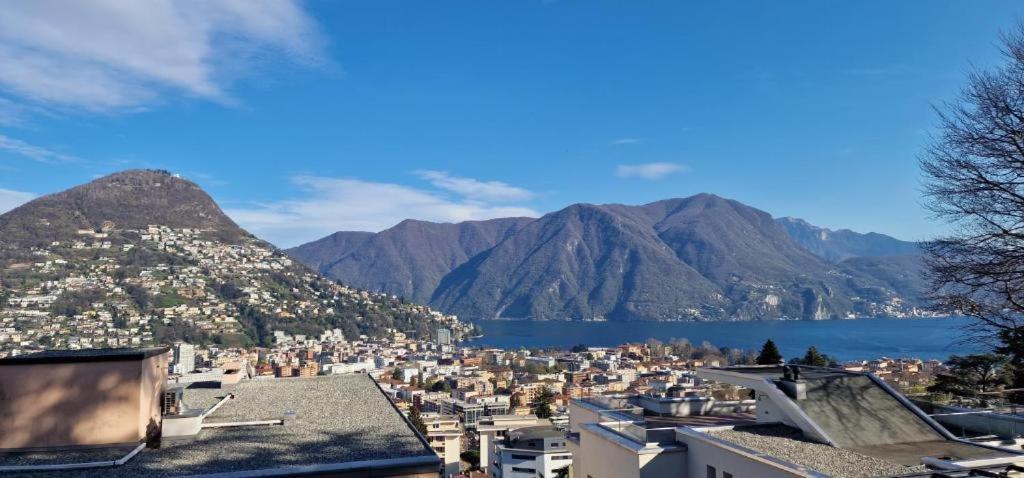 Lugano Lakeview Apartment With Self Check-In & Private Parking On Request Exterior photo